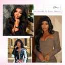 Body Wave Headband Wig Human Hair for Black Women Headband Wigs Glueless Wear and Go Non Lace Wig Brazilian Virgin Hair New Upgraded Breathable Sweat Wicking Headband 180% Density Headband Wig(24in)