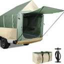 Truck Bed Tent 5.5ft-8ft Easy Set up Inflatable Pickup Truck Tent with Pump for Camping PU 3000mm Waterproof Dual-use Pickup Tent or Camping Tent for 2 Person Double Layer Mesh Window & Door