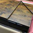 IRONCK Closet Organizer and Storage Shelves, Heavy Duty Clothes Rack with 2 Wooden Drawers, L Shaped Coat Rack Corner Closet System, Vintage Brown