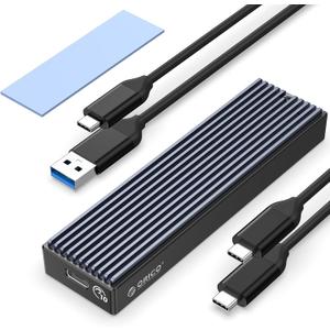 ORICO M.2 NVMe/SATA SSD Enclosure - USB 3.1 Gen 2 (10 Gbps) Support UASP for M.2 NVMe/SSD Size 2230/2242/2260/2280