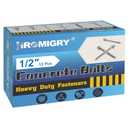 1/2" x 4" Concrete Screws (12 Pack) 1/2 inch Concrete Anchor Bolts for Masonry, Cement, Brick or Block, Zinc Plated