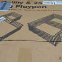 25.6" H Indoor Dog Playpen, 18 Panels, White