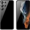Telfono desbloqueado, s22u, telfono inteligente Android, tarjeta SIM dual, 1G RAM 16G ROM, solo compatible con banda de frecuencia de tarjeta SIM dual de 3GWCDMA: 850/1700/2100MHZ, pantalla de (Negro -)