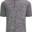 Alex Vando Mens Golf Shirt Moisture Wicking Quick-Dry Short Sleeve Casual Polo Shirts for Men (6 Years, Black)