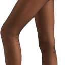 CALZEDONIA Woman's Diamond Sheer Tights (Black - Black)