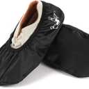 TonGass Reusable Bowling Shoe Protector Covers, Washable Slip-On Overshoes for Bowlings Shoes, Durable Stretch Fabric, Bowling Shoe Protection Accessory (Medium (Mens Size 7-8.5, Womens Size 9-11))