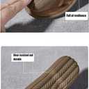 Women's Genuine Leather Rubber-Soled Non-Slip Mules, Casual Soft Leather Flat Slingback Comfory Half Loafers Causal Slippers for Work Walking (5, Brown)