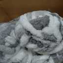 Sekafris Chunky Jumbo Chenille Yarn White-Grey 10 Pack