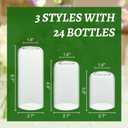 Glass Bud Vases Set of 24, Clear Flower Vase for Centerpieces, Small Vases for Flowers, Decor Centerpiece for Bathroom, Decorative Vases for House Warming