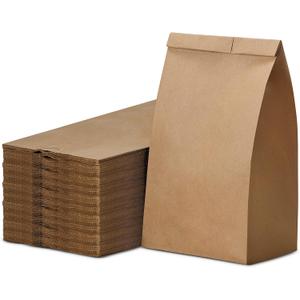 Paper Lunch Bags, Paper Grocery Bags, Durable Kraft Paper Bags, 4 Lb Capacity, Brown Pack of 500 Bags