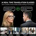 AI Smart Glasses with Camera 4K, Video Recording.Bluetooth for Men & Women -Hands-Free Recording Glasses with Audio, Al-Powered Wearable Tech