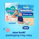 Pampers Swim Diapers - Splashers - Size 5+, 17 Count, Gap-Free Disposable Baby Swimming Pants