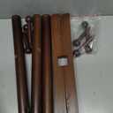 8-Hook Freestanding Wooden Coat Rack 2 Adjustable Heights Brown | Suitable for Bedroom Hallway Entrance Office,Holds Hats Handbags Purses Neatly,Space-Efficient Vertical Stand