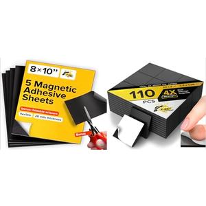 Magnetic Squares 110 Pcs - Self Adhesive 08×08×08