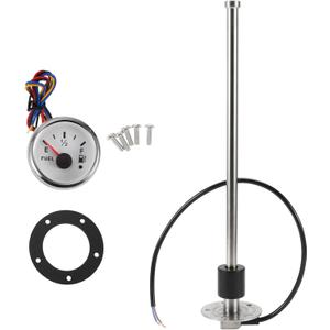 14.17" Fuel Sending Unit and Gauge Kit Boat Fuel Sending Unit Marine Fuel Sender Unit Metal 1 Set 240-33 Ohm