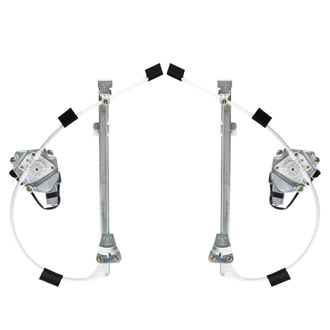 Rear Set Power Window Regulator with Motor Assembly Compatible for Jeep Liberty KJ 2002-2006 Left Right Replace 748-569 748-568 Driver and Passenger Ball Stud Style Only