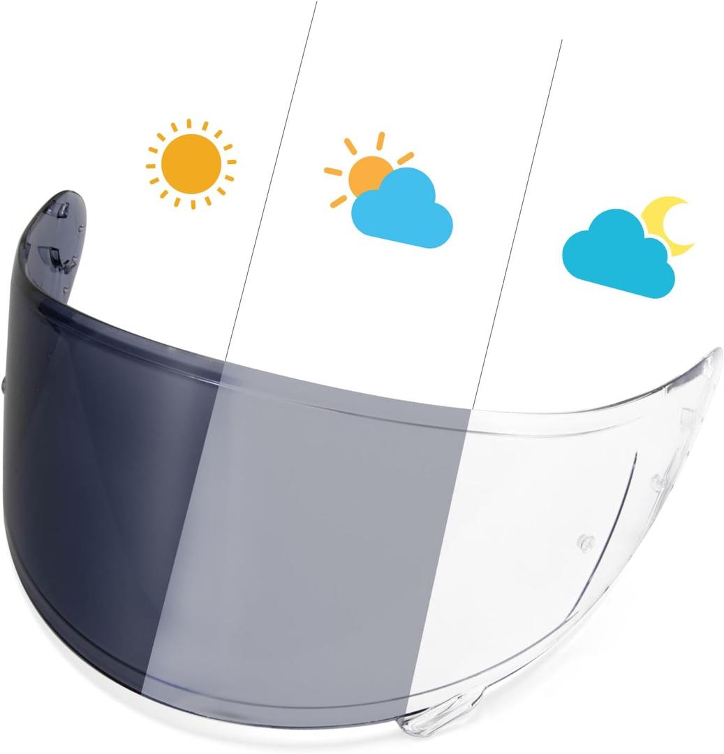 PSLER Photochromic CWR-1 Visor- RF-1200 Visor X14 Face Shield Replacement for CWR-1 RF 1200 X-Spirit NXR Z7 X14 NX NZ,Photochromic