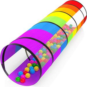 Kids Play Tunnel for Toddlers 70 x 21 Inch Colorful Pop-Up 1-3 Baby Crawling Tunnel Foldable with Breathable for Children Kids Dogs Indoor and Outdoor Backyard Tunnel Toys Gifts