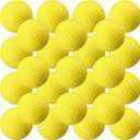 Junkin 24 Pcs Foam Golf Practice Balls Realistic Feel and Flight Training Sport Balls Elastic Soft Foam Golf Balls for Indoor or Outdoor Backyard Training