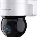 PTZ Security Camera, Wireless WiFi 2K HD, 355 Pan 90 Tilt, Night Vision, IP66 Waterproof/Home Indoor and Outdoor Security Surveillance, AI Auto Tracking, Spotlight & Siren, Motion Detection