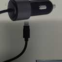 ZGear High Power Lightning Cable Car Charger - Black, 5 ft 