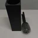 BVL Toilet Brush and Holder Set Black Freestanding for Bathroom