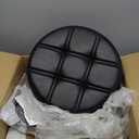 Rolling Stool with Wheels, Thick Cushion Heavy Duty Esthetician Hydraulic Chair Stool for Work Medical Tattoo Salon Office (Black), 48x48 21CM