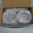 4 Pack Acrylic Qtip Holder Dispenser for Cotton Swabs, Balls, Pads, Floss Picks- Small Clear Plastic Canister Apothecary Jar Set, Bathroom Essentials Accessories Decor, Vanity Makeup Storage Organizer