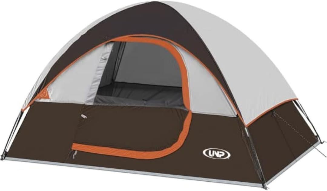Camping Tent 2-4 Person, Waterproof Windproof Tent with Rainfly Easy Set up-Portable Dome Tents for Camping
