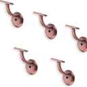 5 Pack Antique Copper Handrail Stair Brackets Stair Heavy Duty Stair Brackets Support Handrail Brackets for Stairways