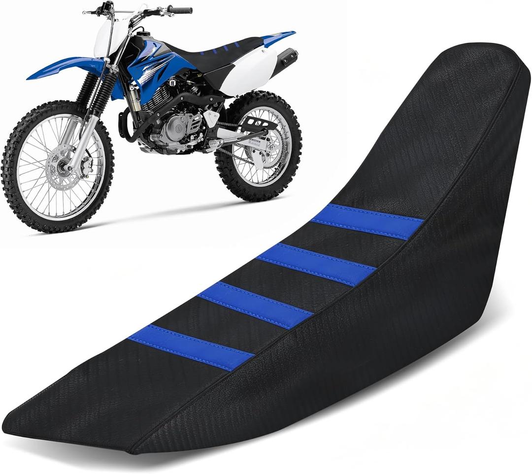 Dirt Bike Seat Cover for TTR 125 TTR 125 2000-2025 Motorcycle Dirt Pit Bike Blue/PVC Wear-Resistant Non-Slip/Gripper Soft
