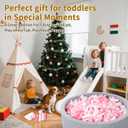 5 x STARBOLO Ball Pit Balls for Kids -Pack of 150 200 500 Colorful Ball Pit Balls Crush Proof Plastic Toy Balls for Toddlers Ball Pit, Ball Pit Play Tent, Baby Pool Water Toys (120, Pink/White/Pearl Pink/Pearl White)