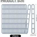 20 Caravan Awning Ladders Straps Rubber Strap for Awnings Rubber Ladder Bands 6-Hole Tensioning Element Awning Ladder for tensioning awnings Camping Guy Ladder Tents Awnings Canopies