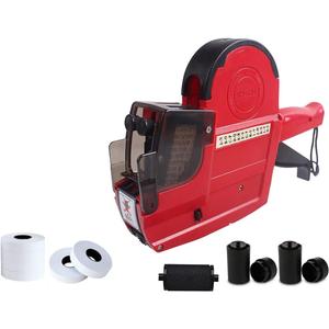 2-Line 20 Digits Price Label Gun w/Letters A-Z,HM-689 Pricing Labeler w/ 5 Rolls/2800 Stickers 3 Inkers, Tag Maker Machine for Office Retail Shop Grocery Store Yard Sale
