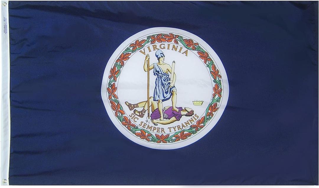 Annin Flagmakers Virginia State Flag USA-Made to Official State Design Specifications, 3 x 5 Feet (Model 145660)