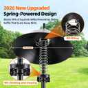2026 Upgraded Squirrel Baffle for Bird Feeders, 5-Point Stable Structure, Swaying Anti-Climb Design, Fit for 0.5-1.25" Poles & Shepherd Hooks, Squirrel Guard for Bird Houses, 19.7 Inch