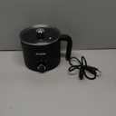 1.8L Electric Hot PotRamen Cooker, Dual power supply Mini Portable Multi-Functional Lazy Pot for Pasta, Noodles, Egg, Soup,RiceNon-Stick Noodle Cooker with Boil Dry Protection for Dorm, Office