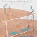 KTRIO Acrylic Brochure Holder 8.5 x 11 Clear Literature Display Stand, Plastic Flyer Holder for Trifold Brochures, Menus, Magazines, Pamphlets, Documents, Desk or Wall Mount, 2 Pack