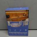 WOBANE Under Counter Light, Dimmable LED Under Cabinet Lighting, 6 PCS LED Strip Light Bars with Remote Control for Kitchen,Shelf,Pantry,Showcase,Desk,Cupboard 6000K White, Timing, 16W 1500LM,9.8 ft