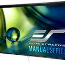 Elite Screens Manual Series, 100-INCH 16:9, Pull Down Manual Projector Screen with AUTO LOCK, Movie Home Theater 8K / 4K Ultra HD 3D Ready, M100UWH, 16:9, Black