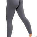 SUUKSESS Women Scrunch Butt Lifting Seamless Leggings Booty High Waisted Workout Yoga Pants M