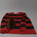 Men Women Nightmare Killer Claw Glove Hat Halloween Fancy Dress Shirt Costume (XX-Large)