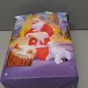 KOOY 5FT Christmas Inflatable Nativity Jesus Stable Christmas Angel Scene Decorations Santa Claus Blow Up Yard Decor Bright LED Lights for Garden Lawn Outdoor Indoor Holiday Xmas Gifts