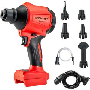 IRONFIST Cordless Dust Blower Compatible with Milwaukee M18 Battery, Brushless Motor Leaf Air Duster & Vacuuming Gun (Battery Not Included)