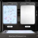 Cutting Board Double Sided Non Slip, Stainless Steel Cutting Boards for Kitchen,Chopping Boards for Kitchen With Juice Groove Wheat Straw PP,16X11 In, Easy To Clean