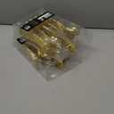 PLASTICPRO 80 Pieces Plastic Silverware Suave Elegant Premium Heavy Duty Gold Plastic Cutlery Set, Fancy Disposable Flatware