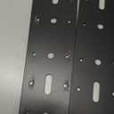 2PCS 11" X 3" Straight Steel Flat Plate,Heavy Duty Mending Plate Joining Connecting Brackets, I Strap Metal Plate.Fit 4x4,6x6 for Repair House,Furniture,Pavilion,Straight Flat Plate for tress framing