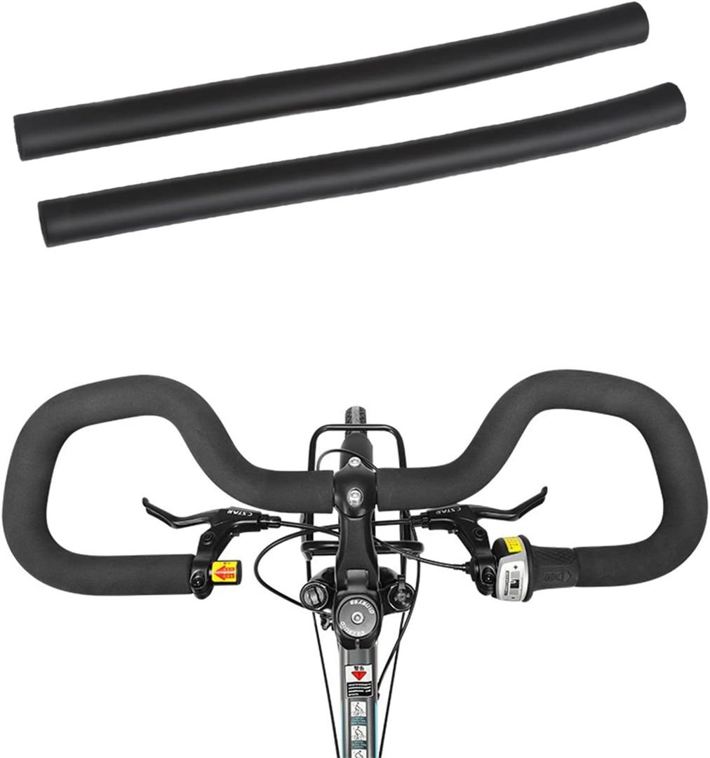 Bicycle Handlebar Grips Cover Racing Bike Sponge Foam Rubber Tube Flexible Cuttable Handlebar Cover Foam Grips,Pack of 2 Piece,Inner Diameter 21mm/0.83inch
