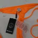 RELLECIGA Women's Thong Bikini Bottom (Medium, Orange)