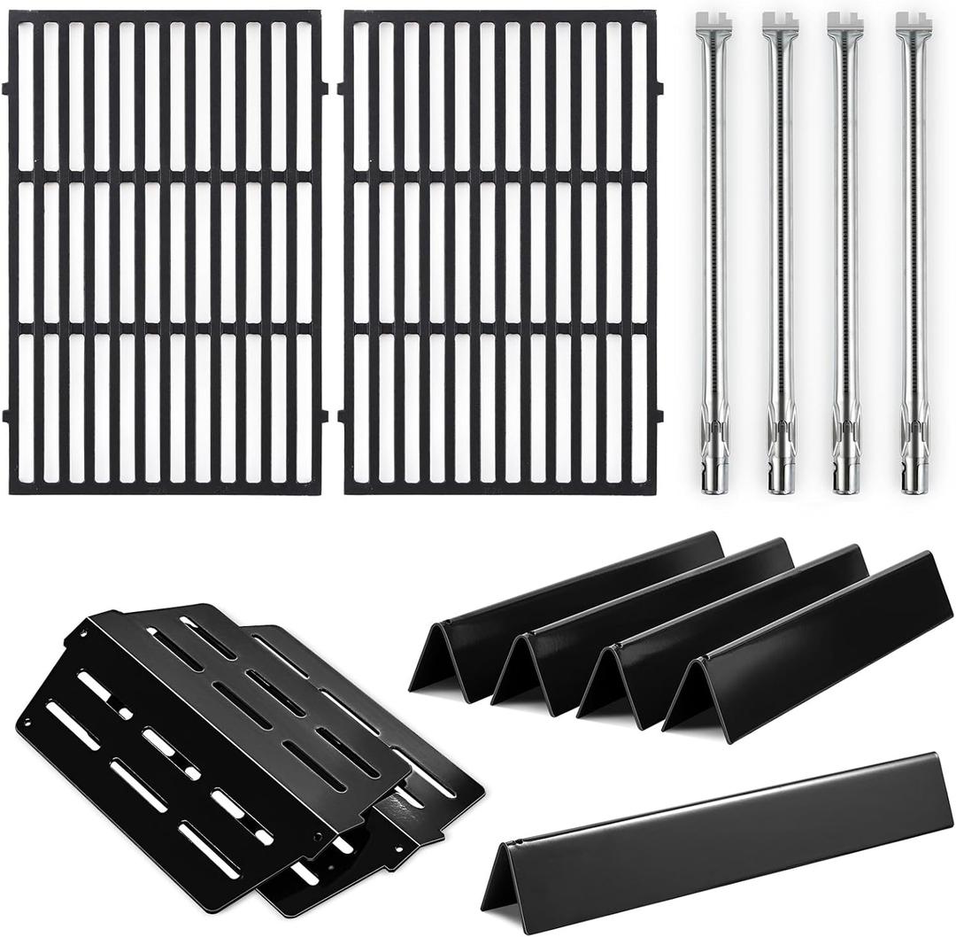 Genesis E-330 4 Burner 62752 7524 Grates 7620 7621 Flavorizer Bars 65505 Heat Deflectors Replacement Parts for Weber Genesis Grill Parts 300 Series E-310 E-320 S-310 S320 S-330 EP-310 EP-320 EP-330